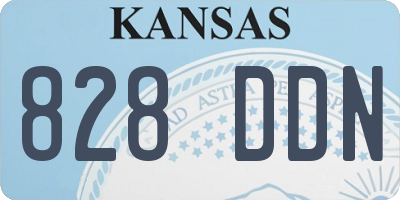 KS license plate 828DDN