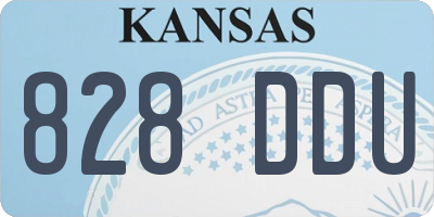 KS license plate 828DDU