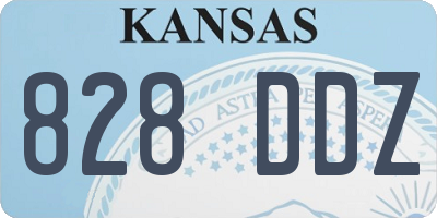 KS license plate 828DDZ