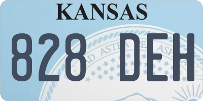 KS license plate 828DEH