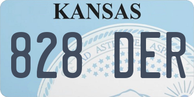 KS license plate 828DER