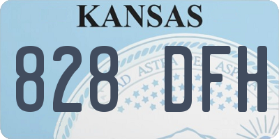 KS license plate 828DFH