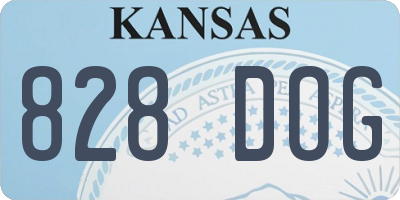 KS license plate 828DOG