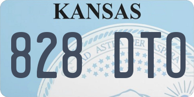 KS license plate 828DTO