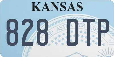 KS license plate 828DTP