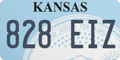 KS license plate 828EIZ