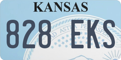 KS license plate 828EKS