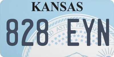 KS license plate 828EYN