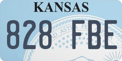 KS license plate 828FBE
