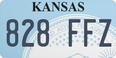 KS license plate 828FFZ