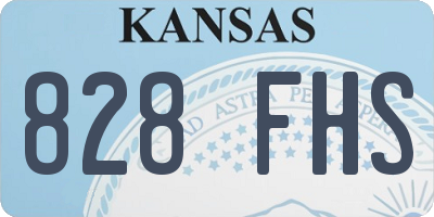KS license plate 828FHS
