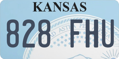 KS license plate 828FHU