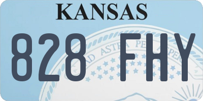 KS license plate 828FHY