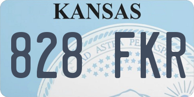 KS license plate 828FKR