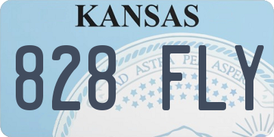 KS license plate 828FLY