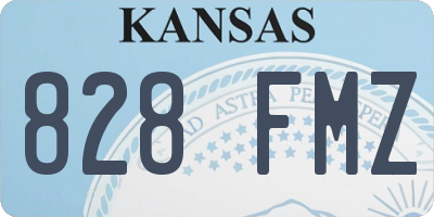 KS license plate 828FMZ