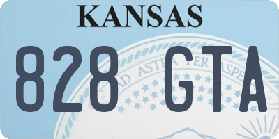KS license plate 828GTA