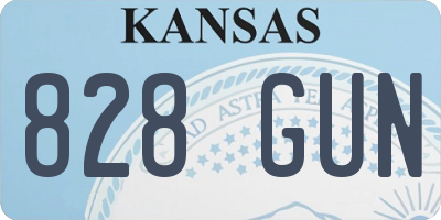 KS license plate 828GUN