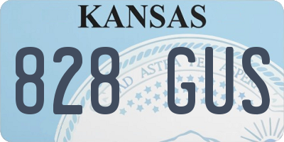 KS license plate 828GUS