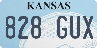KS license plate 828GUX