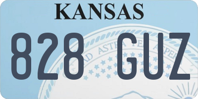 KS license plate 828GUZ