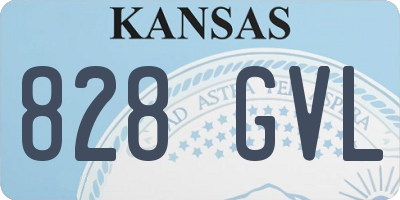 KS license plate 828GVL