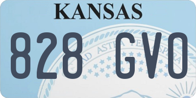 KS license plate 828GVO
