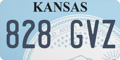 KS license plate 828GVZ