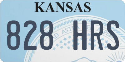 KS license plate 828HRS
