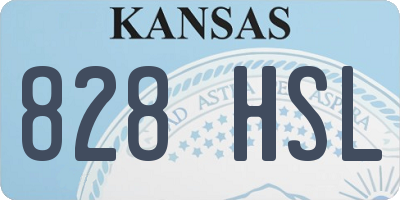 KS license plate 828HSL