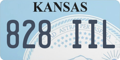 KS license plate 828IIL