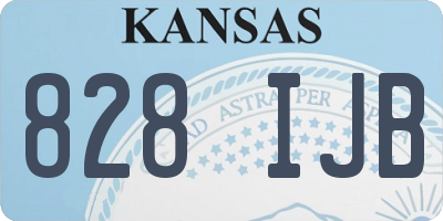 KS license plate 828IJB