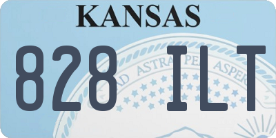 KS license plate 828ILT