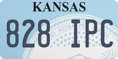 KS license plate 828IPC