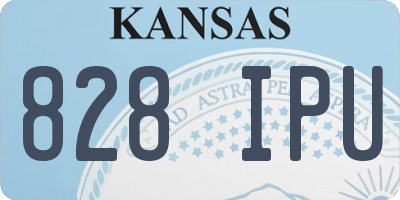 KS license plate 828IPU