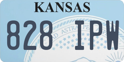 KS license plate 828IPW