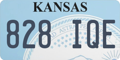 KS license plate 828IQE