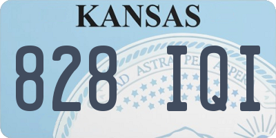 KS license plate 828IQI