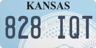 KS license plate 828IQT