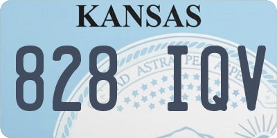 KS license plate 828IQV