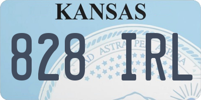 KS license plate 828IRL