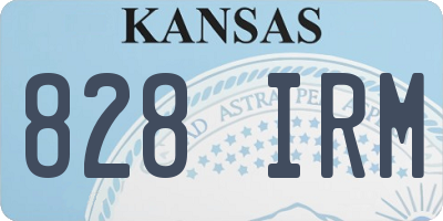 KS license plate 828IRM