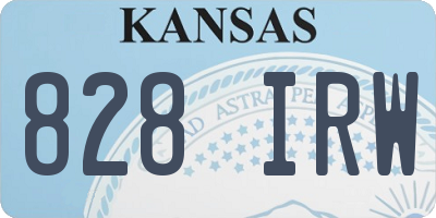 KS license plate 828IRW