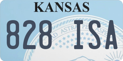 KS license plate 828ISA