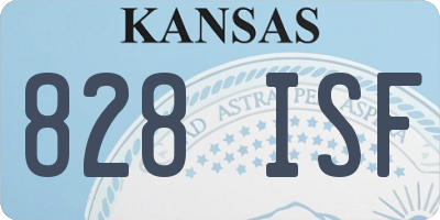 KS license plate 828ISF