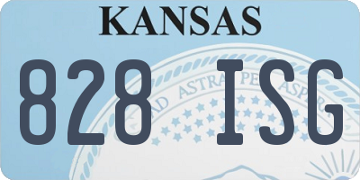KS license plate 828ISG