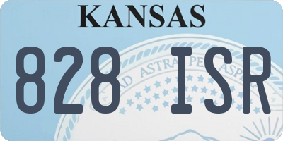 KS license plate 828ISR