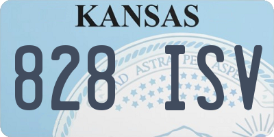 KS license plate 828ISV