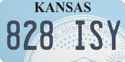 KS license plate 828ISY