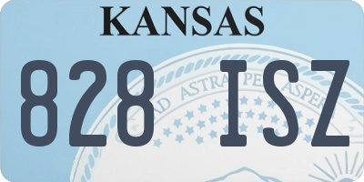 KS license plate 828ISZ